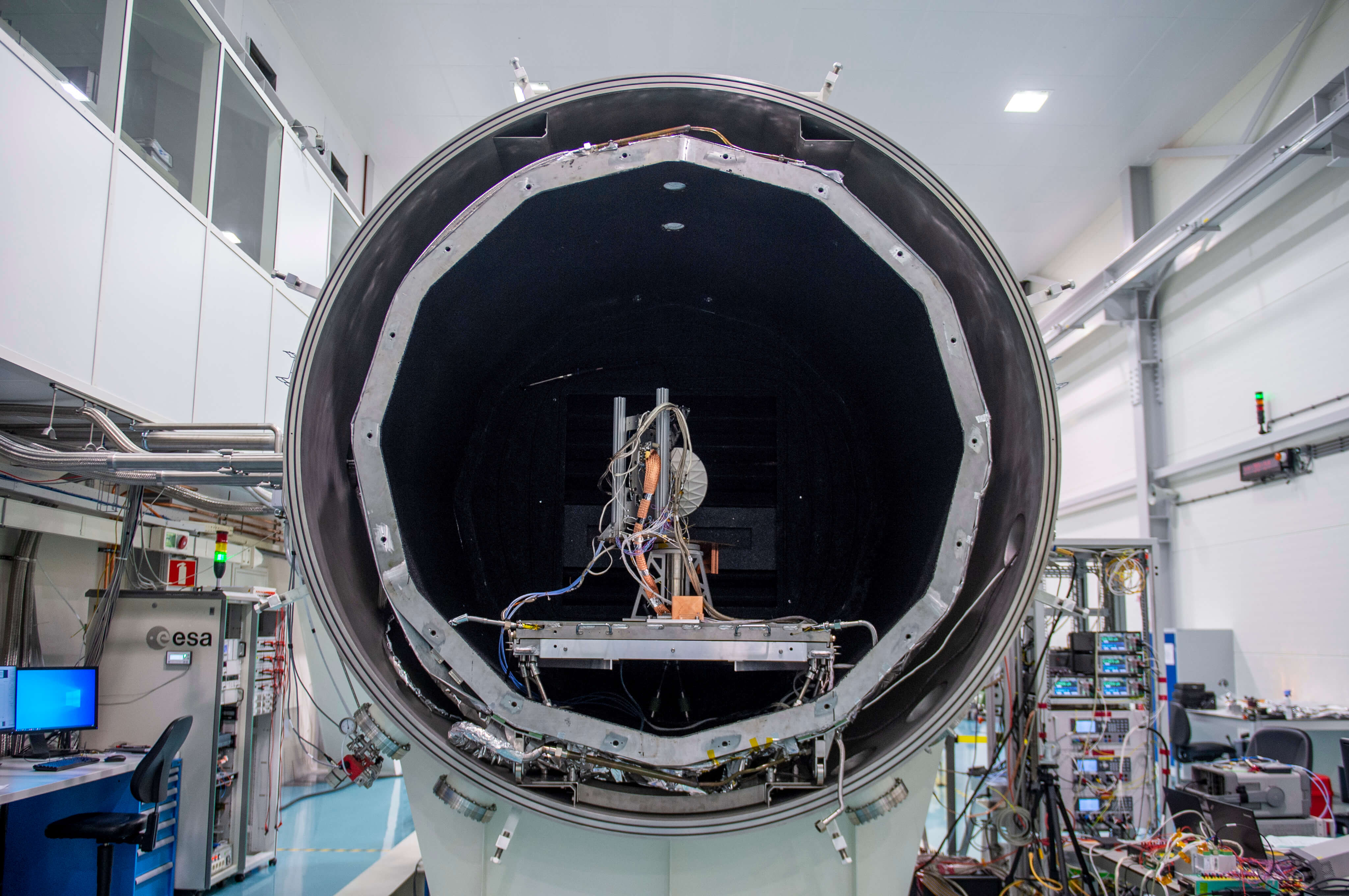 SWI Testing in the LORENTZ Test Camber at ESTEC. Credits: ESA - G.Porter